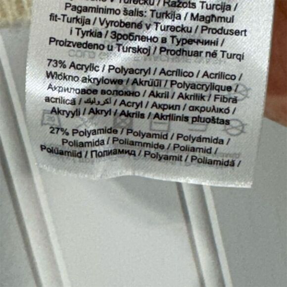 Vero Moda cream knit sweater tank top M chevron Y2K retro preppy chic - Picture 8 of 9